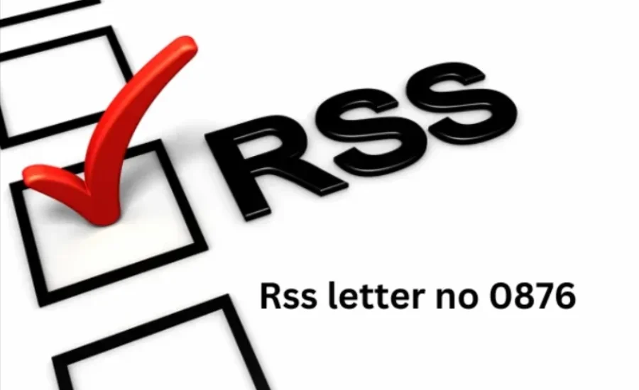 Rss letter no 0876